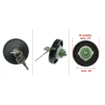 Tappo serbatoio carburante per PIAGGIO APE MP r.o. 190621 119527 613726 con serratura e chiavi 