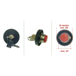Tappo serbatoio carburante per PIAGGIO APE CAR r.o. 262324 190622 con serratura e chiavi 