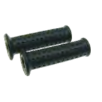 Par de puños negros para PIAGGIO VESPA 50 125 PRIMAVERA ET3 SUPER APE 350 400 500 MPM MPV ro 141924
