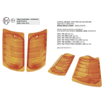 Coppia corpi frecce SIEM anteriori per APE TM 220 P602 P703 P703V FL2 DIESEL LCS 420 Indicatore di Direzione Lampeggiatore r.o. 213716 213717