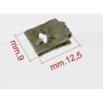 Elastische Platte 12,5 x 9 für selbstschneidende Schraube Ø 3,5 mm für VESPA 50 90 125 PK APE ET3 PRIMAVERA 1 Stück ro CM017403 verschiedene Anwendungen