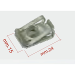 Elastische Platte 24 x 15 mm für Bolzen und Schrauben M6 6 mm für VESPA APE PIAGGIO ro 254485 826275 Öltank Bremspedal Rücklicht Luftfilter Batterie Lichtschalter Spule Front Kofferraum Elektrogeräte Spritzschutz