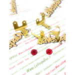 Messingkontaktsatz für Rücklichtlampenfassung für VESPA 125 VM2T VN1T VN2T VNA 150 VL1T VL2T VL3T VB1T GS VS1T VS2T VS3T mit Bremslichtglashalter und 2 Isolierscheiben