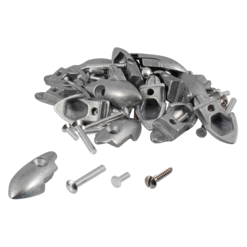 Kit de puntas VESPA 150 VB1T de 1958 completo con tornillos y remaches para tiras de estribo, producto italiano de excelente calidad