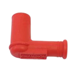 CHAMPION PRO-5M/200 red silicone spark plug cap with 90° bend, screened terminal connection type 1, 7 mm cable for VESPA APE LAMBRETTA CIAO