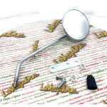 Specchio retrovisore FAR destro o sinistro omologato con asta regolabile per tutte le VESPA 50 125 150 180 200