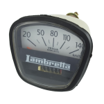 Échelle de compteur kilométrique 140 km pour LAMBRETTA 200 DL ro 00611124