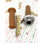 Comando Gas monocavo per PIAGGIO 50 CIAO SI BRAVO BOXER corsa massima 25 mm Moto Rally Cafe racer Portaleva destro coppia manopole