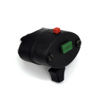 Conmutador desviador con abrazadera con pulsador de parada y bocina para ciclomotores PIAGGIO CIAO SI BRAVO BOXER VESPA APE Faro Basso Calessino ro CEV 8212