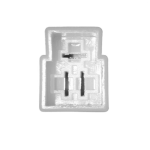 Connettore rettangolare femmina 3 fori e faston maschi medi VESPA APE LAMBRETTA CIAO SI BRAVO BOXER presa di contatto per spinotto connettore commutatori impianti elettrici applicazioni varie