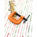 Morsetto Stringente da 1 " o 25 mm in ferro e acciaio con vite filettata di lunga durata pertura massima 2,5 cm per VESPA APE LAMBRETTA applicazioni varie strisce pedana targhette rivetti