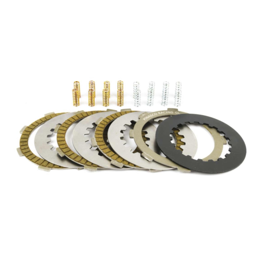 Kit d'embrayage disques et 8 ressorts PINASCO 26090664 BULL CLUTCH pour modification de la cloche d'embrayage d'origine VESPA LARGE FRAME 125 150 160 180 200 RALLY PX PE COSA T5