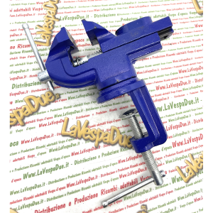 Tornillo de banco con base giratoria, mordazas de 6 cm de largo, 1,35 kg para VESPA, APE, LAMBRETTA, coche, moto, scooter, bricolaje