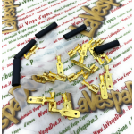 Set completo di 35 pz connettori maschi femmine medi 6,3 mm guaina termoretraibile protezione isolante VESPA APE LAMBRETTA auto scooter e moto per ripristino cavi usurati statori condensatori impianto elettrico