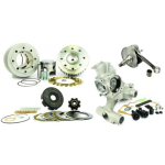 Kit motor MASTER válvula rotativa PINASCO 26483231 260cc para VESPA PX PE 125 150 200 completo con grupo térmico, cárter motor, eje estriado, embrague estriado