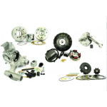 Kit motor SLAVE de láminas PINASCO 26484232 260cc para VESPA PX PE 125 150 200 para VESPA PX PE 125 150 200 completo con grupo térmico, cárter motor, eje estriado, embrague estriado, encendido específico Flytech