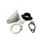 GORI 30 mm Vergaserkrümmer für INNOCENTI LAMBRETTA aus Guss und vibrationshemmender Gummimanschette 31530100