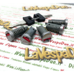 Kit serrure 5 cylindres pour VESPA PX 80 125 150 200 PK 50 125 S XL XL2 AUTOMATICA COSA T5 LML top case serrure de direction allumage selle porte latérale ro 196486 1792925