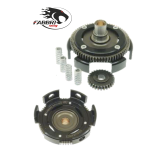 Campana Frizione FABBRI RACING Denti Dritti  Z 24-72 in Ferro per VESPA N L R SPECIAL PK 50 90 125 Coppia Trasmissione primaria cestello in acciaio ricavato dal pieno