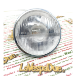 Grupo óptico faro APRILIA FACMA para VESPA 50 90 V5A1T V9A1T NLRS 1ª Serie DGM 7340 PCXLA ro 101321 - 070683 completo Ø 105 mm en plástico con homologación