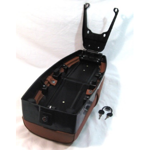 Sella di colore cuoio lunga per VESPA PK XL 50 125 con gonnellino 