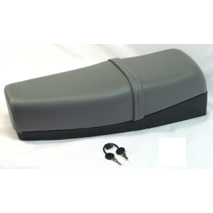 Sillín largo gris para VESPA PK XL con faldón 50 125