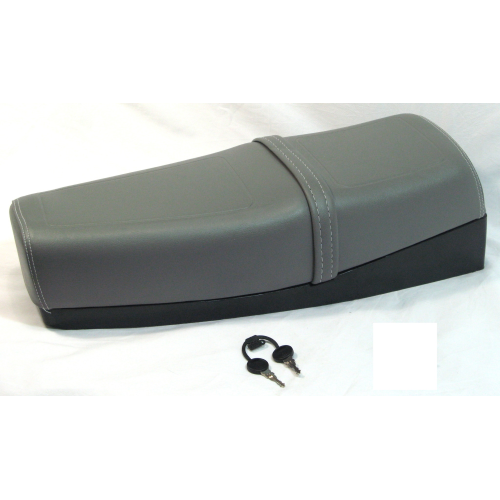 Sillín largo gris para VESPA PK XL con faldón 50 125