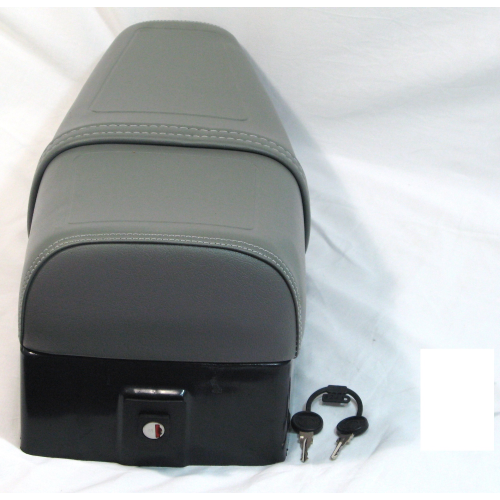 Sillín largo gris para VESPA PK XL con faldón 50 125