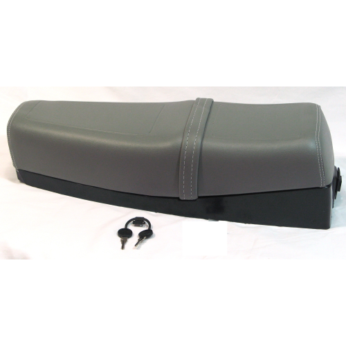 Sillín largo gris para VESPA PK XL con faldón 50 125