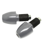 Coppia di stabilizzatori manubrio colore alluminio con diametro 17 mm