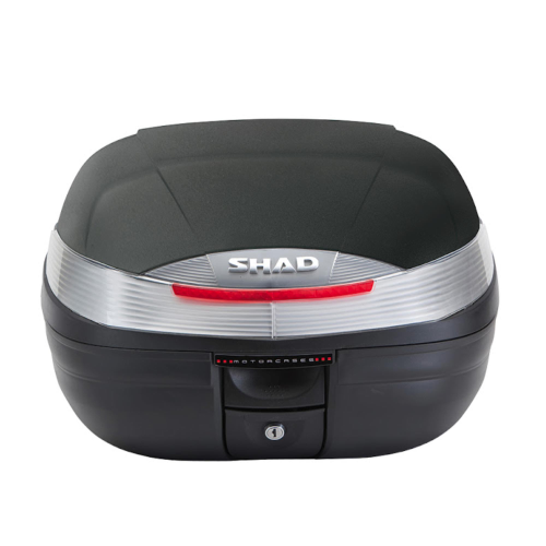 Top case VESPA LAMBRETTA MOTO GUZZI MOTOM HONDA HARLEY DAVIDSON complet avec attache rapide avec clés universelles