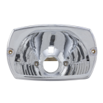 Scheinwerfer-Optikgruppe für VESPA 50 SPECIAL ELESTART Halogentyp mit glatter Kunststofflinse ro 126648 166694 1266695 123518 191192