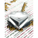Accessorio in alluminio lucidato per nasello o copri clacson decorativo centrale per scudo VESPA 125 150 160 180 200