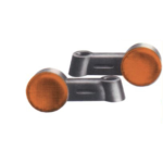 Coppia Frecce anteriori complete Arancio per ciclomotore PIAGGIO SI FL2 MIX r.o. 267638 272100 267637