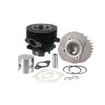 Kit grupo cilindro 47 75 CC completo con pistón y accesorios EVOK para VESPA 50 90 125 N LR SPECIAL ET3 PRIMAVERA PK
