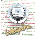 Horn 12 volt AC chrome for VESPA 50 90 100 125 150 160 180 200 NLR SPECIAL SS SUPER SPORT PRIMAVERA ET3 SPRINT GT GTR GL PX RALLY VNB VBB VBA