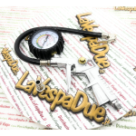 Pistola gonfiaggio pneumatici ad aria compressa 1/4" VESPA APE LAMBRETTA 0 16 bar con manometro con vari adattatori ed innesti 