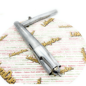 Chrome Missile Torpedo Exhaust for VESPA 98 125 Low Headlight Rod Gearbox Italian Craftsmanship