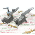 Staffe alluminio con portaruota di scorta per cassone in legno per APE 125 A dal A1T al modello A15T anno 1947 al 1952 prodotto artigianale italiano