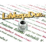 Tuerca de cigüeñal para fijación del volante motor para VESPA 125 V1T a V15T V30T a V33T U VU1T VM1T APE 125 A1T a A15T 150 AB1T en metal galvanizado con collar estrecho