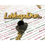 Raccordo ammissione al carburatore per APE 150 AB1T AB2T AB3T AB4T in metallo cadmiato