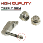 Dado zincato fissaggio tamburo ruota anteriore VESPA 80 125 150 200 PX PE prima serie APE 50 tutti i modelli da cianfrinare M 12 x 1.5 chiave 19 r.o. 126409