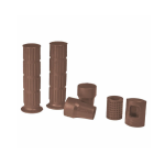 Set kit parti in gomma marrone per VESPA 80 125 150 200 PX PE ARCOBALENO 125 150 200 manopole scarpette gommino pedale freno avviamento