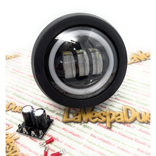 Gruppo ottico faro anteriore LED SIEM completo per VESPA PK