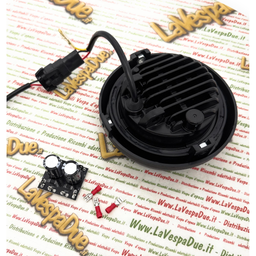 Gruppo ottico faro anteriore LED SIEM completo per VESPA PK