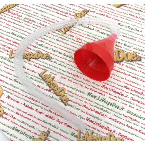 Imbuto con tubo da 65 cm per travaso liquidi benzina miscela gasolio VESPA LAMBRETTA APE E SCOOTER