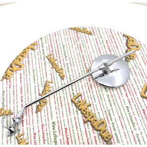 Specchio retrovisore cromato destro o sinistro diametro mm. 100 con morsetto per VESPA 125 150 faro basso struzzo e Lambretta 125 A B C D