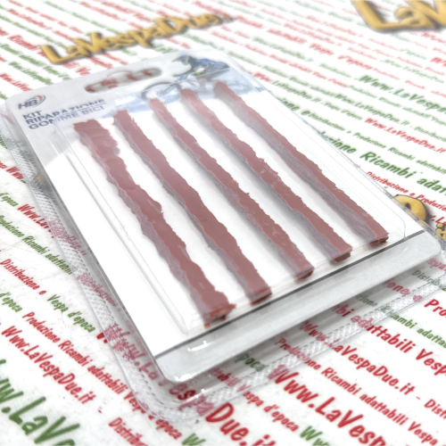 Kit BACCHETTE riparazione foratura pneumatici copertoni TUBLESS auto camion trattori vespa ape lambretta bucatura