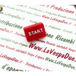 Pulsante interruttore start avviamento stampato 3D VESPA 50 125 HP V FL FL2 N XL rosso coperchio ricambio commutatore 