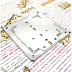 Base portamatrículas cromada para motos antiguas y VESPA APE LAMBRETTA mm. Placas de matrícula antiguas de 173x173